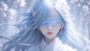 春樱蒙眼女孩