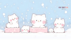 猫猫雪人