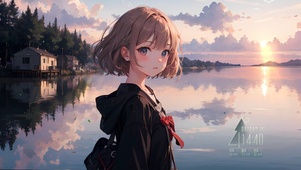 清纯短发学姐