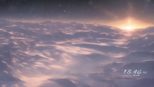 冬夜纯白的雪