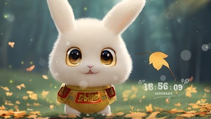 可爱呆萌小兔兔