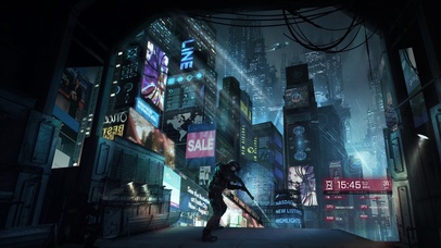 赛博朋克武装警员