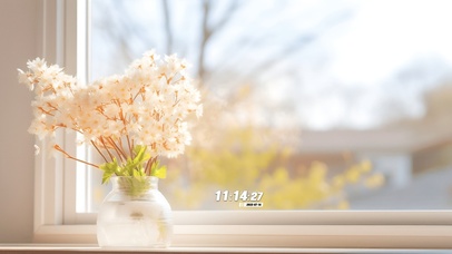 小清新窗台小花