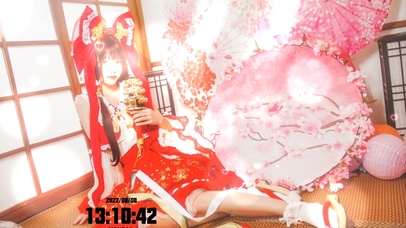 二次元和服cos美少女