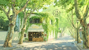白桦树街道咖啡店