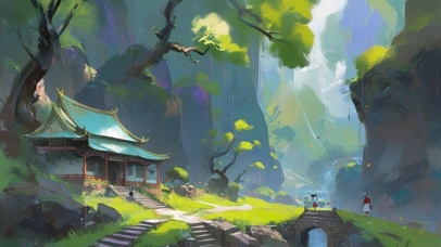 山间小道  壁纸