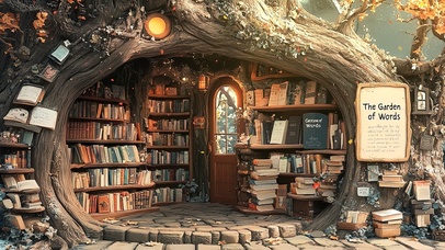 静谧无人舒适树洞书店