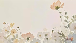 柔和护眼花卉壁纸