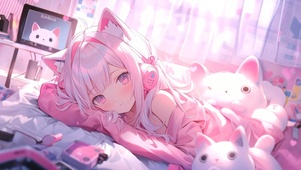 可爱清纯猫娘