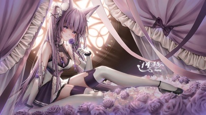 长腿白丝美少女