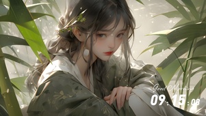 4K 古风清纯少女