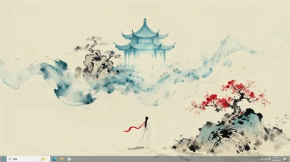 墨亭衔云-桌面主题