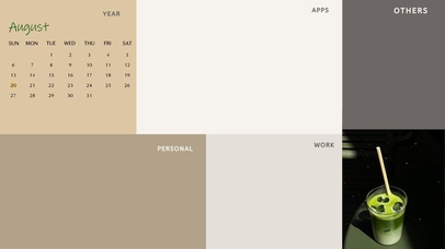 极简ins风格桌面更新日历