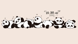 熊猫抱团