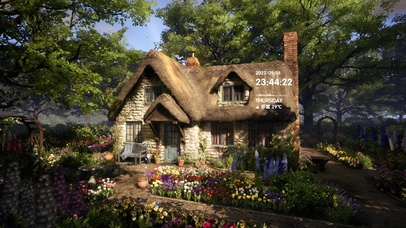 4k 治愈唯美森林花房