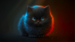 精灵小黑猫