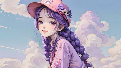 可爱小清新女生