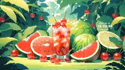 一杯西瓜汁