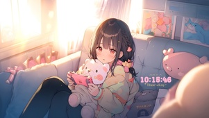 可爱卡通女孩