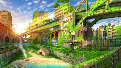 幻想东京城市一角