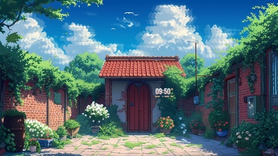 4K唯美清新自然小院