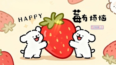 “莓”有烦恼治愈桌面
