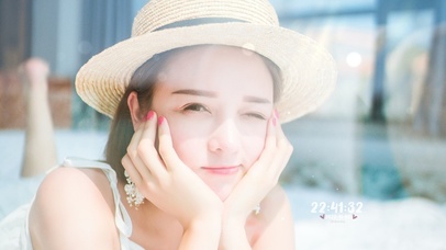 4K 可爱俏皮眨眼的清纯美少女