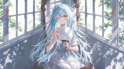 雪墨壁纸丨利姆露丨蓝丝雅意丨