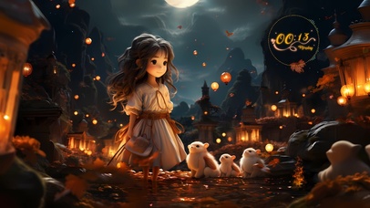 【小女孩】中秋之夜，温暖，希望