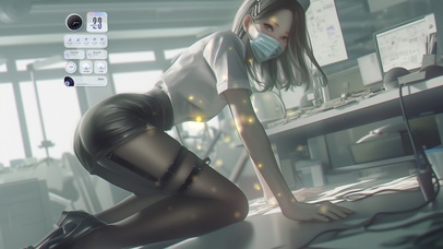 护士美貌如一缕温暖的阳光