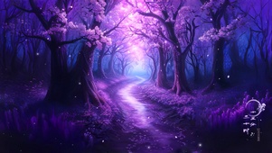 绝美 紫色系 幽森小径