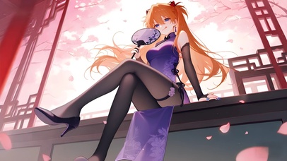 明日香-黑丝旗袍