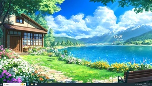 山野草地小屋