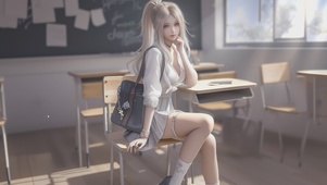 教室迷人学生