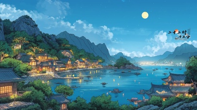 唯美 夜色海岸