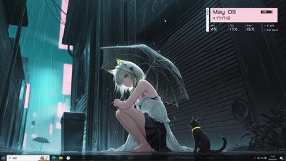 雨夜少女和黑猫