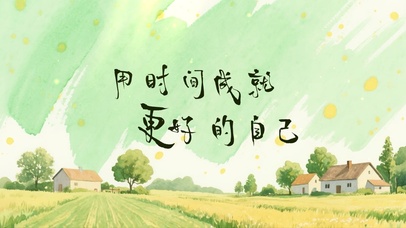 用时间成就更好的自己