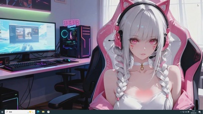 纯欲猫耳电竞少女