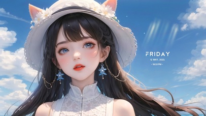 4k可爱猫耳女孩