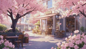 樱花街道咖啡馆