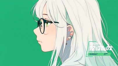 简笔画少女（非主题）