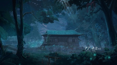 4K寂静夜晚森林小屋