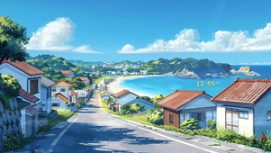 海风吹遍小镇