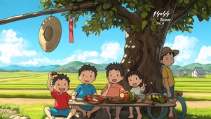 清凉夏日 童趣