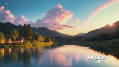 唯美治愈花草树木景色