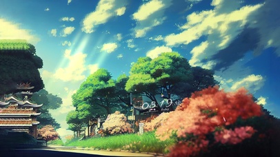 治愈唯美蓝天乡村小路