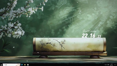 简约AI清新插画-桌面主题