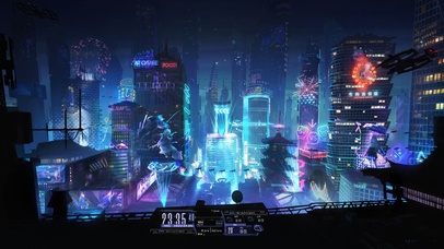 赛博朋克商业街