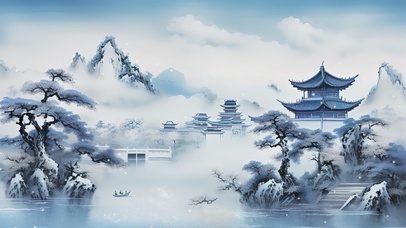 古风雪景
