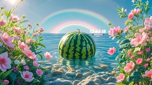 清凉夏日西瓜